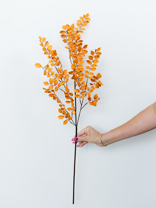 Orange Mini Leaf Spray - 35"