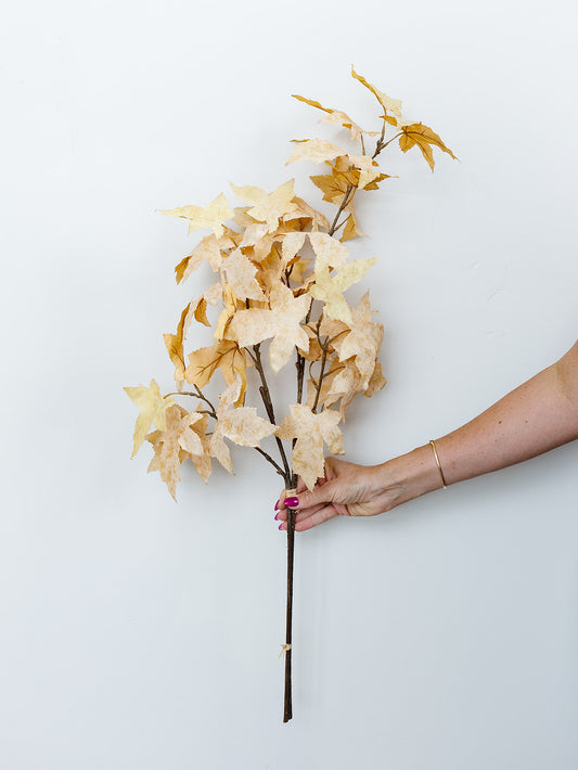 Tan Maple Leaf Bundle - 34"
