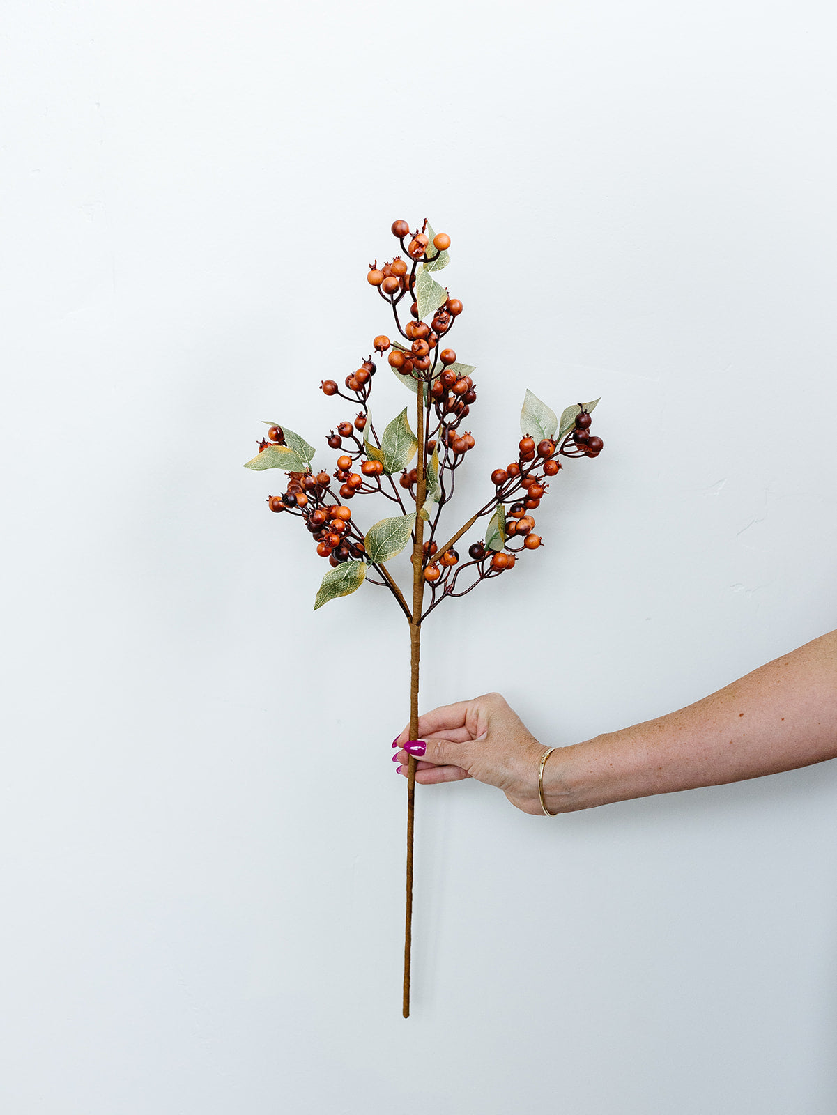 Brown Berry Spray - 27"