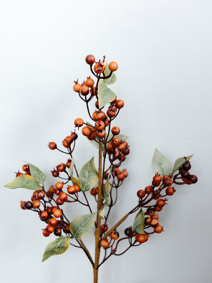Brown Berry Spray - 27"