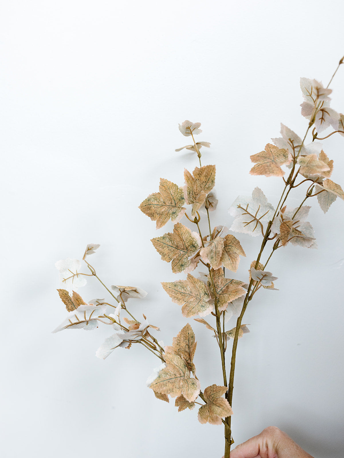 Brown and Tan Maple Leaf Stem - 34"