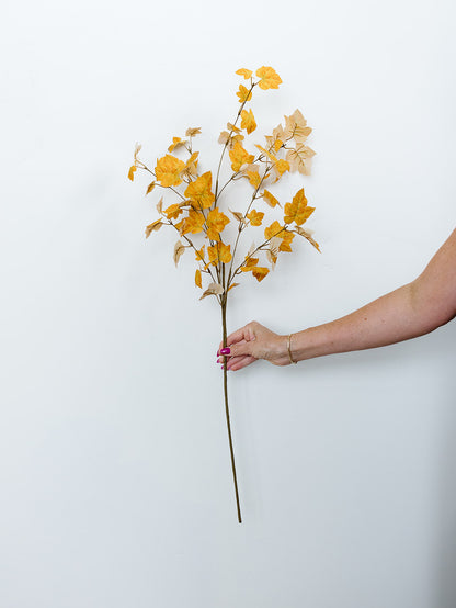 Orange Maple Leaf Stem - 34"