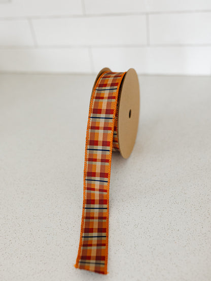 Fall Plaid w/Black Backing