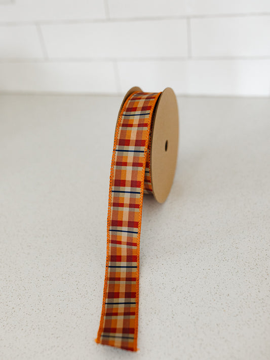 Fall Plaid w/Black Backing