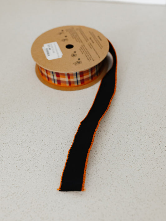 Fall Plaid w/Black Backing