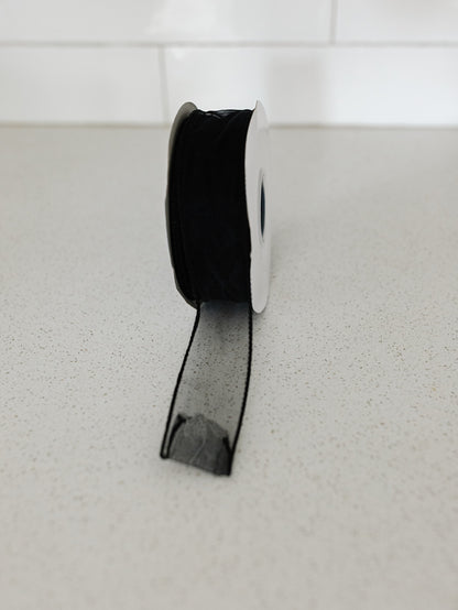 Black Sheer Ribbon - 2.5"x50yds.