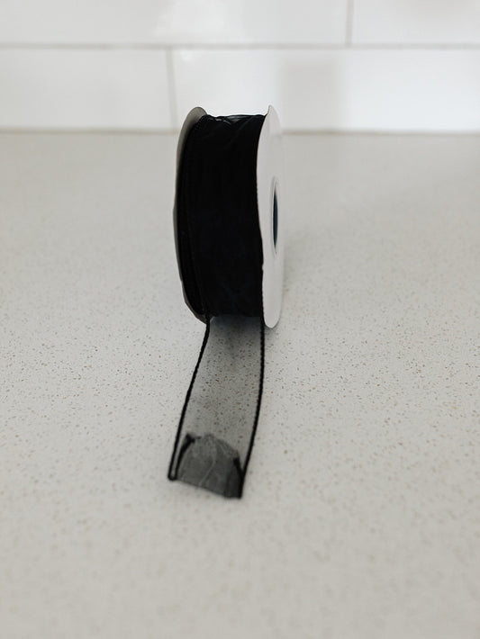 Black Sheer Ribbon - 2.5"x50yds.
