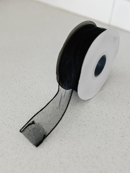 Black Sheer Ribbon - 2.5"x50yds.