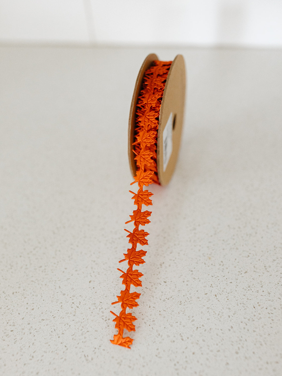 Orange Maple Leaf Trim - 3/4" - 10 yds.