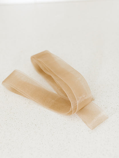 Toffee Organza Ribbon - 1.5"x25yds.