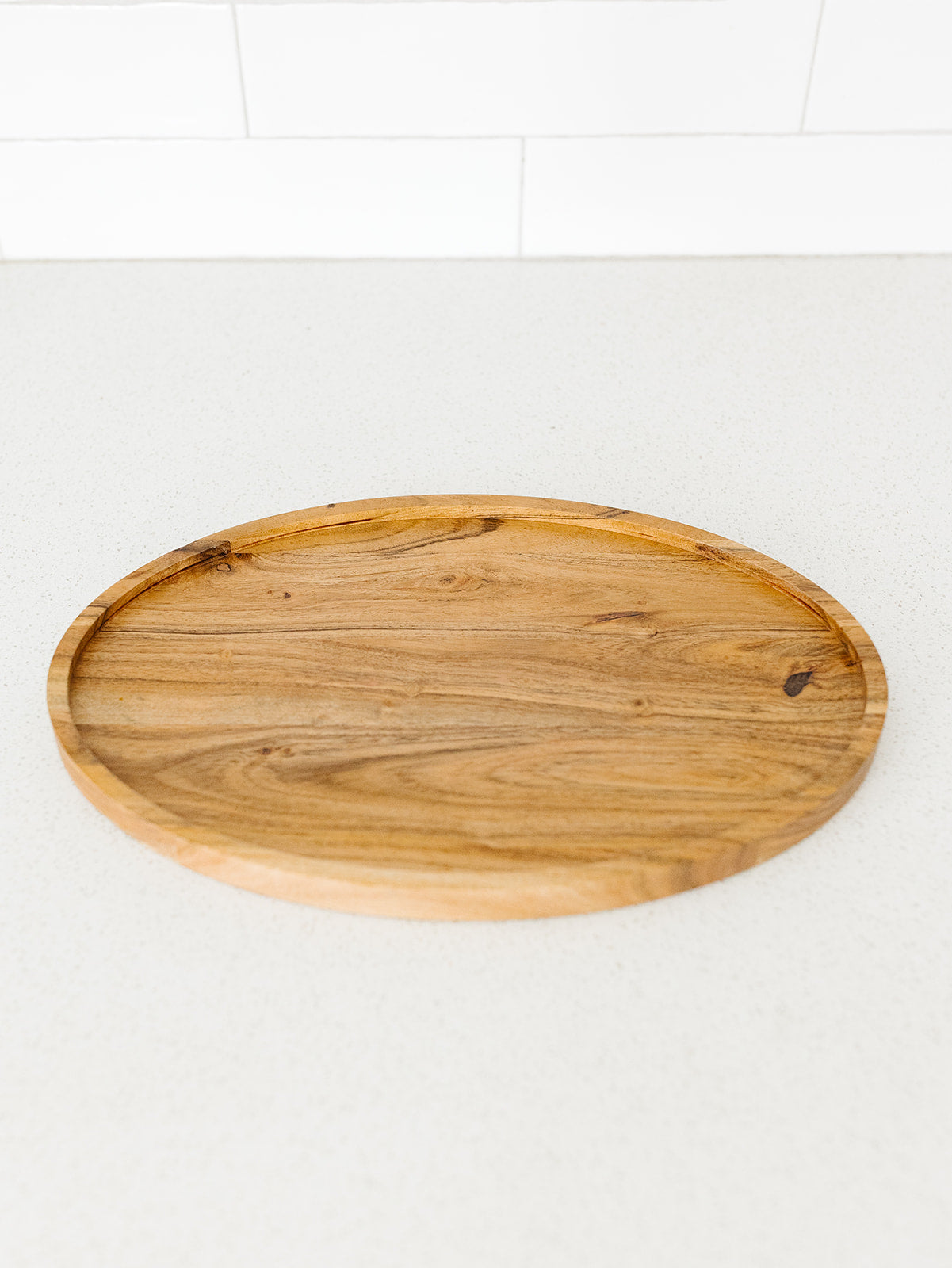 Oval Acacia Wood Tray