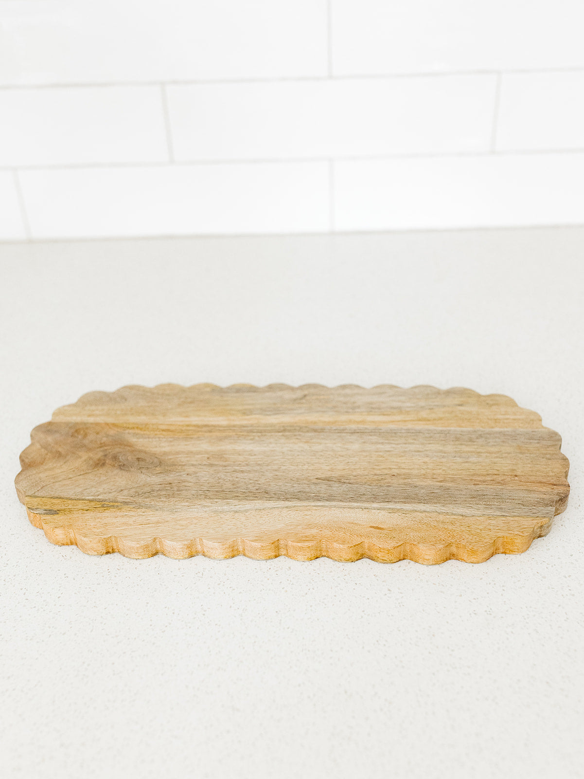 Mango Scalloped Board - 15"x7"