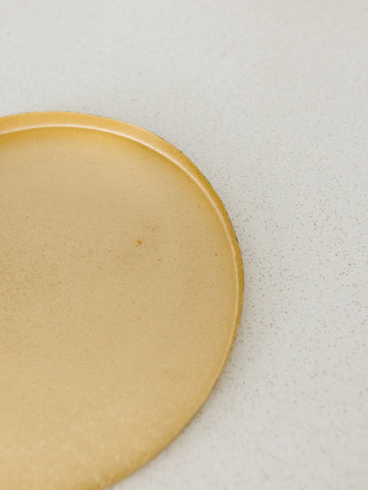 Round Textured Gold Tray - 12"