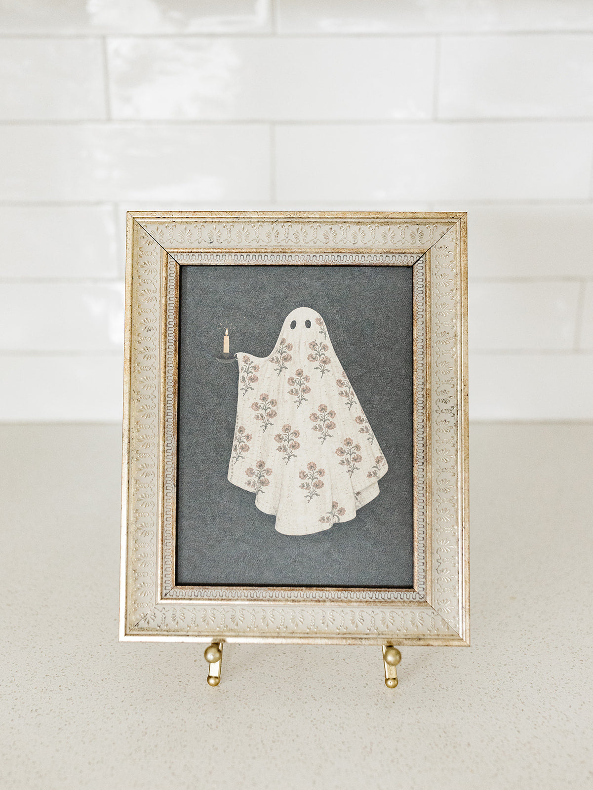 Quilted Ghost Framed Art - 2 Sizes (Ships Sept 11th)