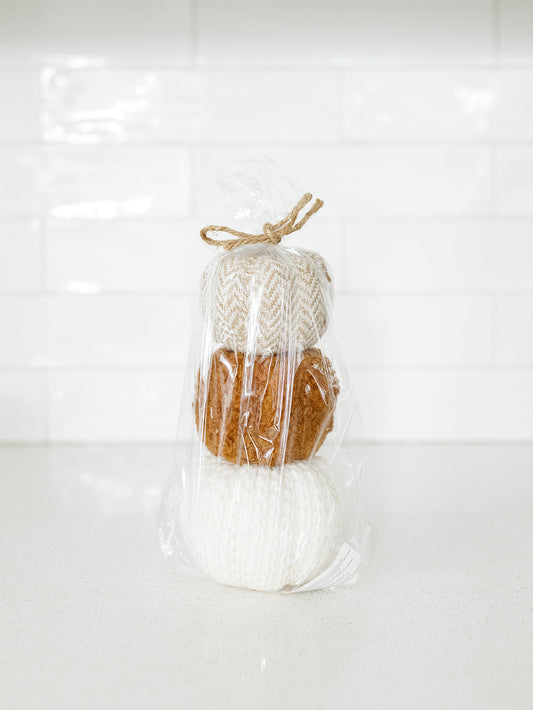 Knitted Pumpkin Set
