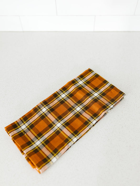 Fall Plaid Kitchen Towel - 20"x28"