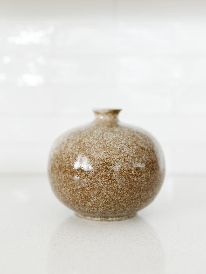 Speckled Vase - 7"Dx6.75"H