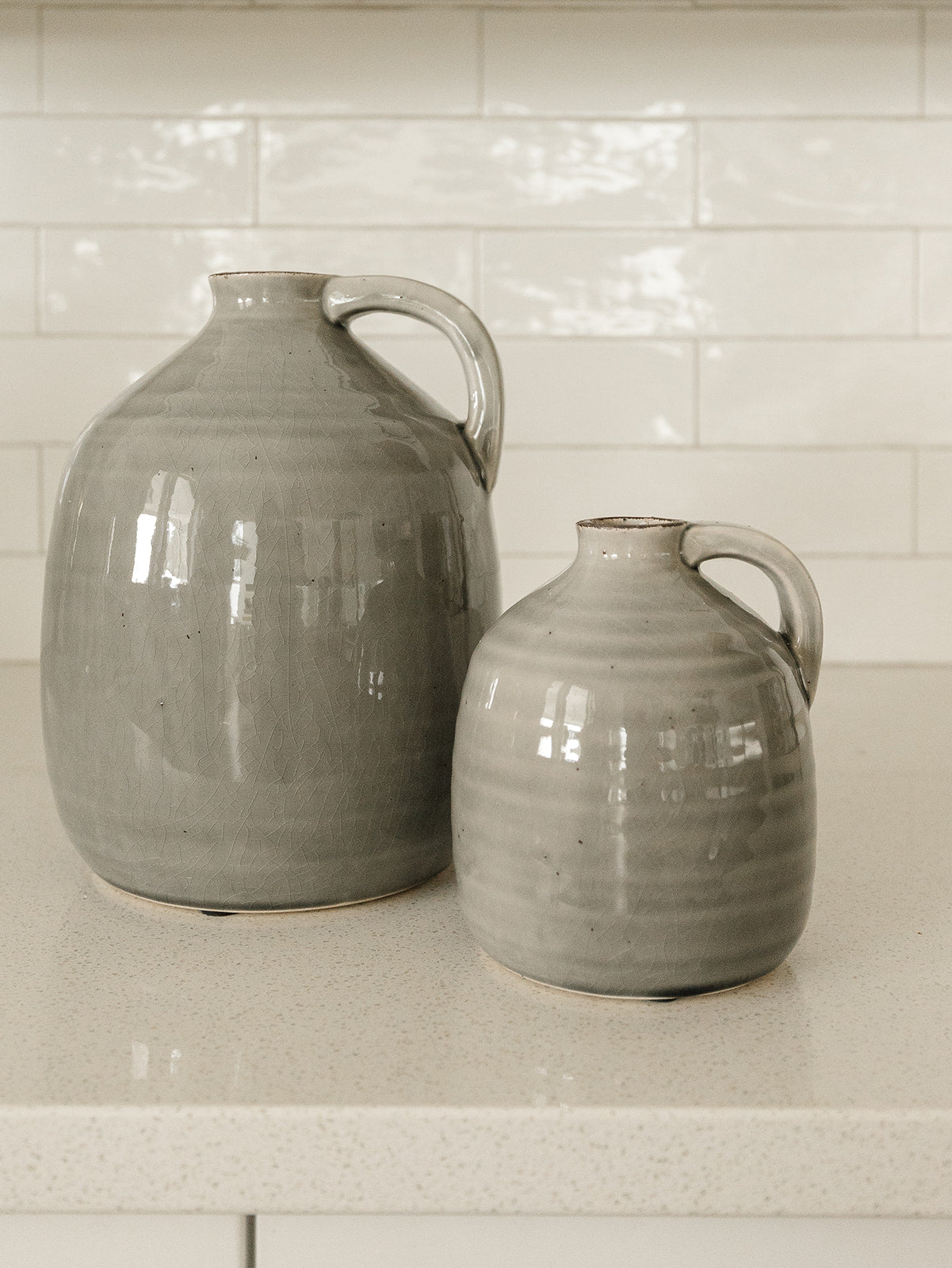 Gray Jug with Handles - 3 Sizes