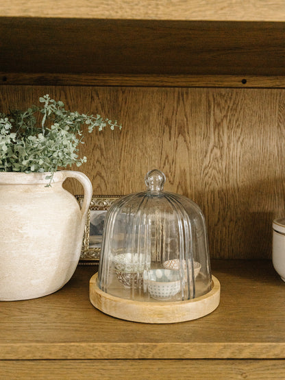 Glass Pleated Cloche