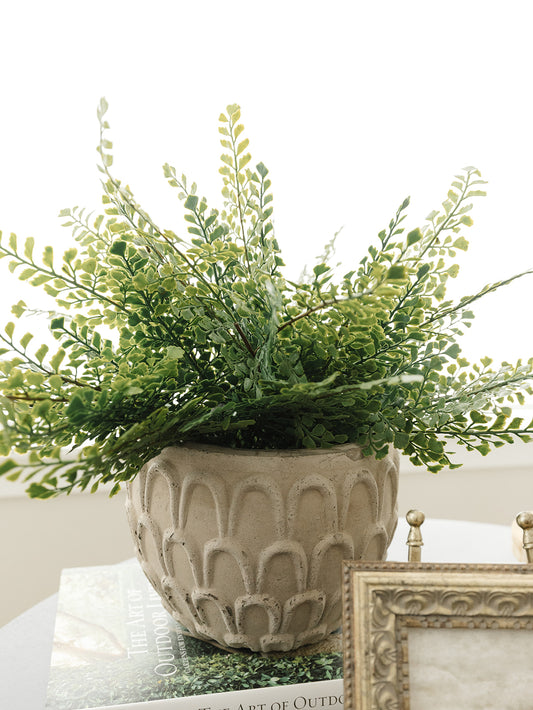 Aged Cement Pot
