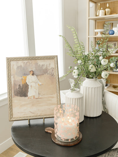 Real Touch Ranunculus Stem in White