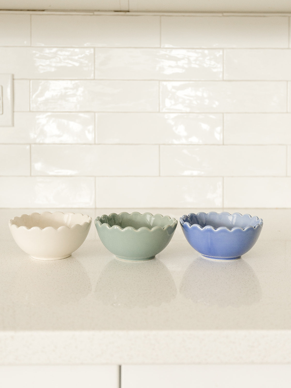 Scalloped Bowl - 3 colors