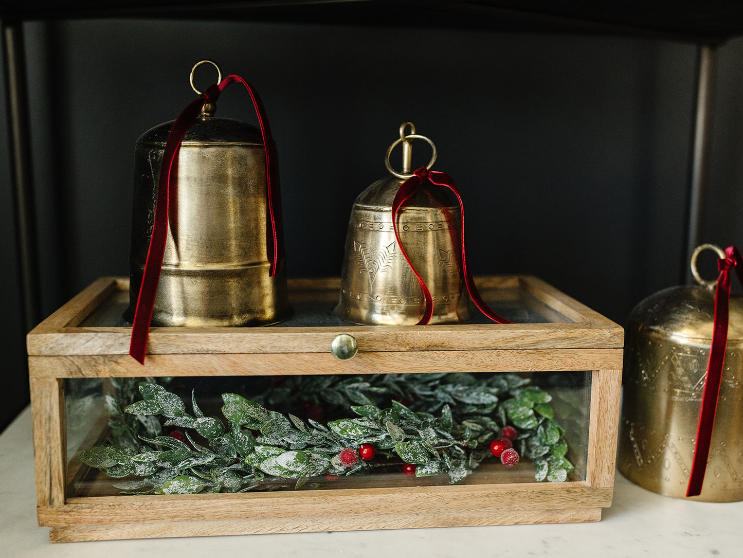 Antique Brass Bells, Set of 3