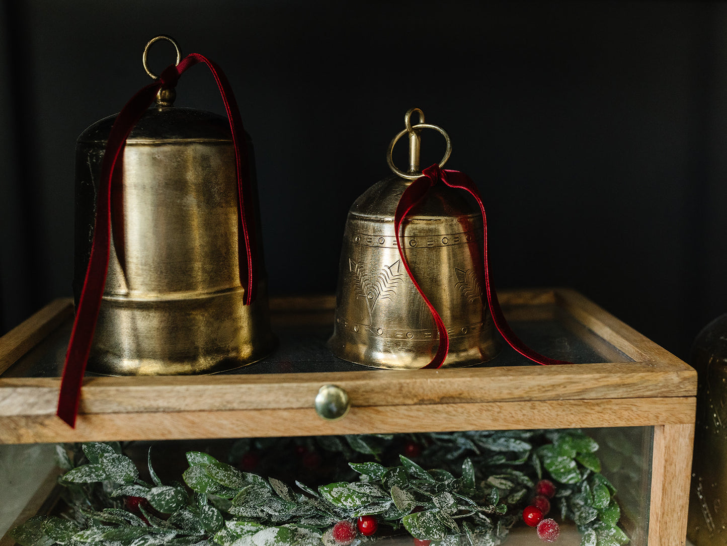 Antique Brass Bells, Set of 3