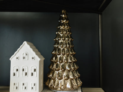 Davos LED Antique Gold Tree - Local pickup only