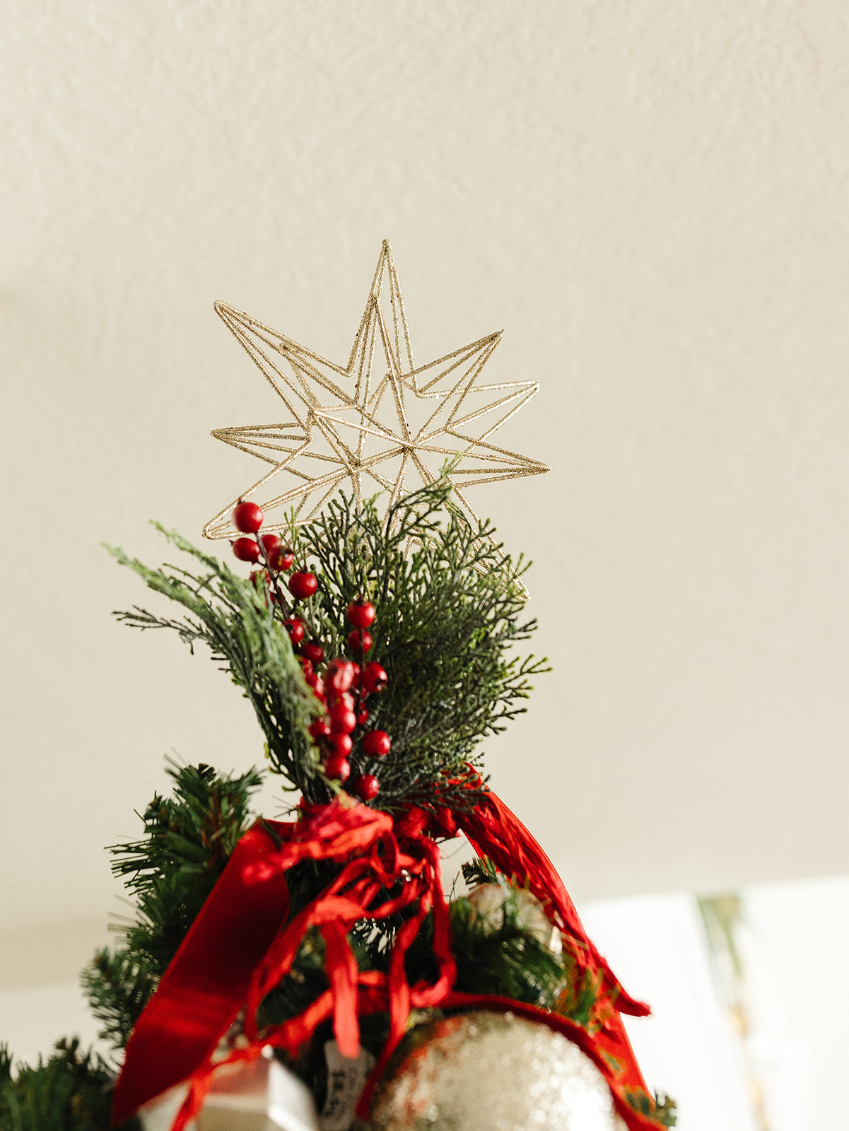 Champagne Star Tree Topper