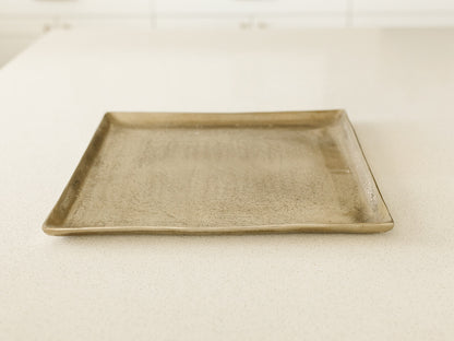 Holiday Square Metal Tray