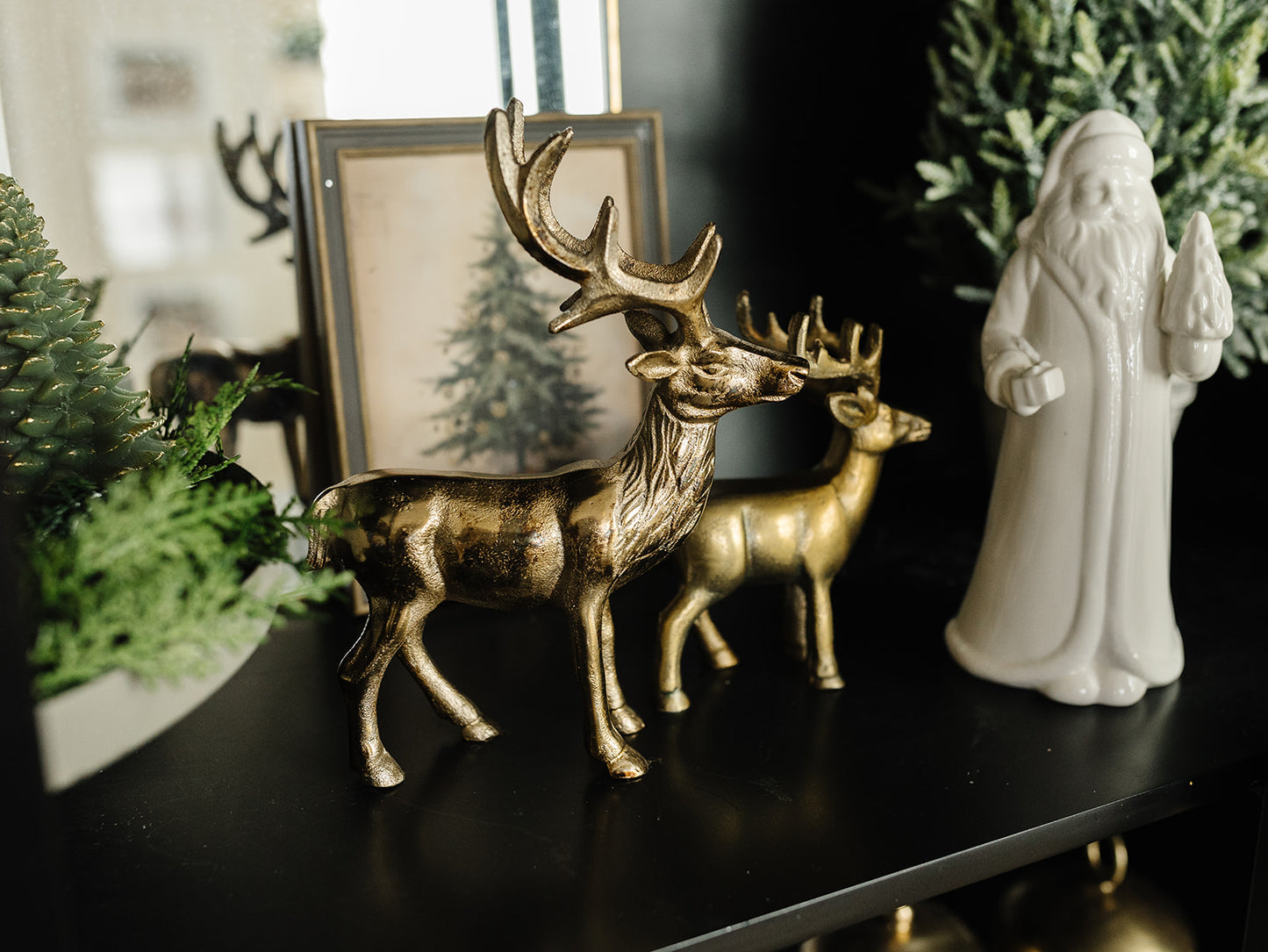 Antique Gold Reindeer - 2 sizes/styles