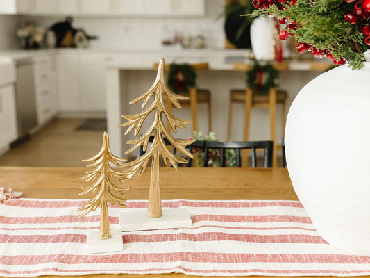 Brass Christmas Tree on Marble Base - 2 sizes