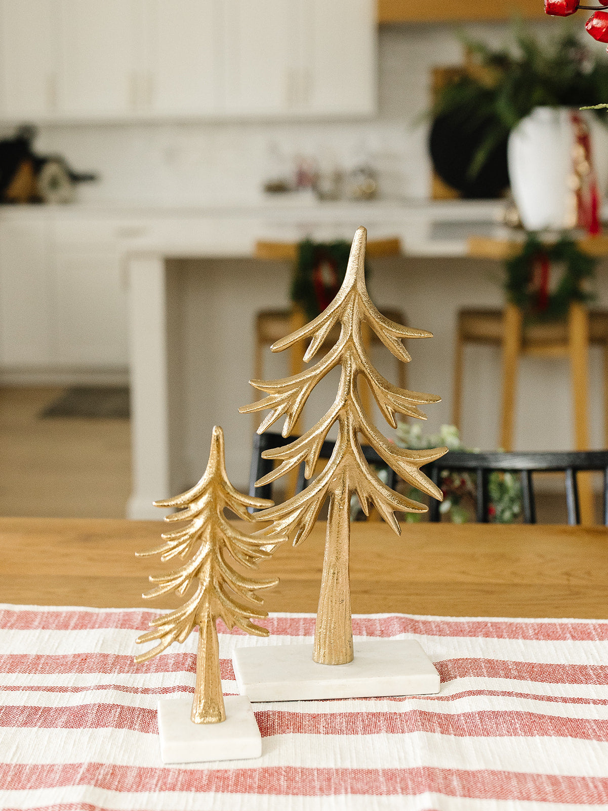 Brass Christmas Tree on Marble Base - 2 sizes