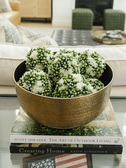 White Kalanchoe Ball 4"