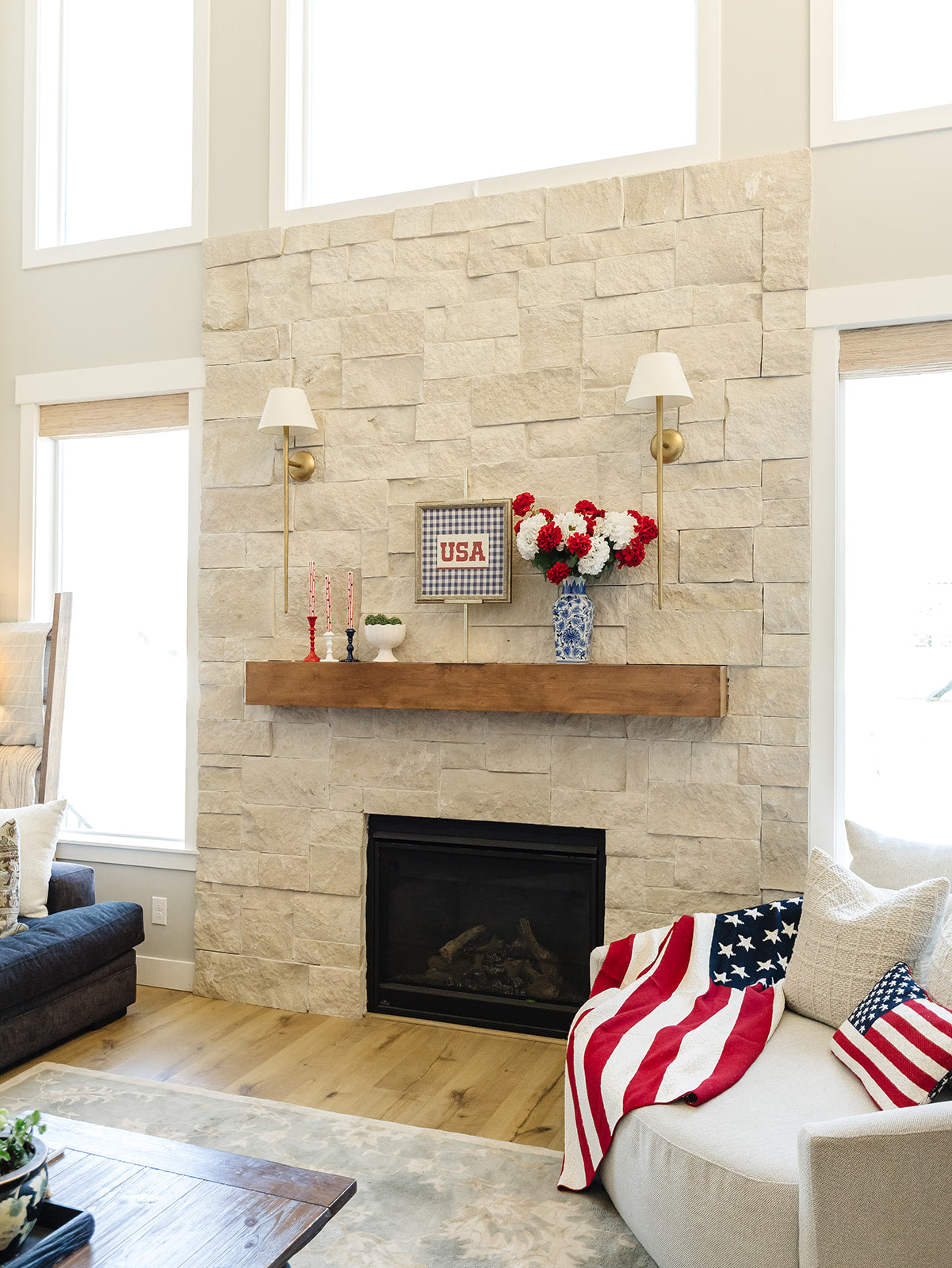 Americana Throw Blanket