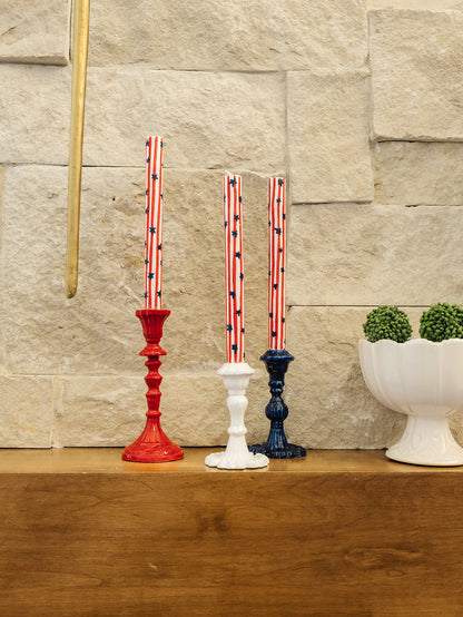 Americana Taper Candle Holder - Set of 3