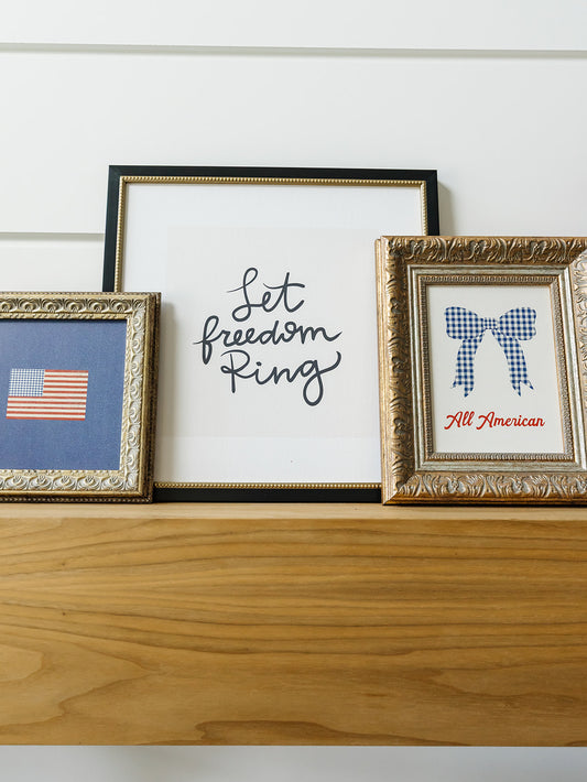 Freedom Ring Framed Art - 2 Sizes