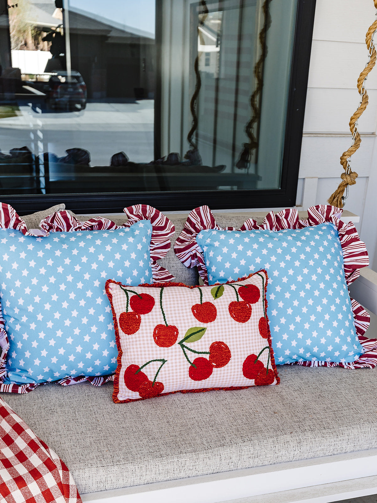 Cherry Stem Pillow - 20"x14"