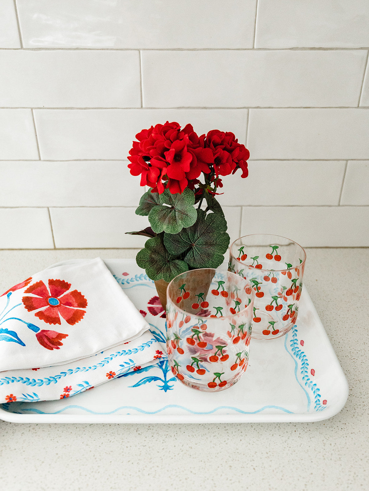 American Holiday Dish Towels - Set of 2