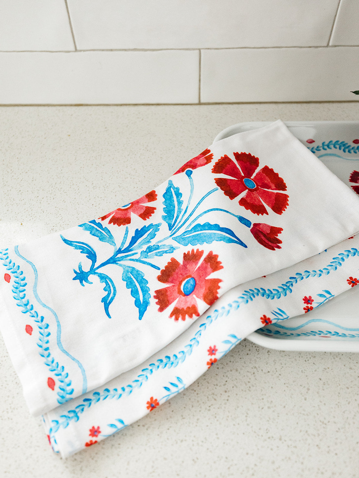 American Holiday Dish Towels - Set of 2