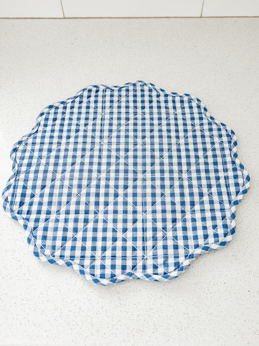 Maggie Blue Gingham Placemat