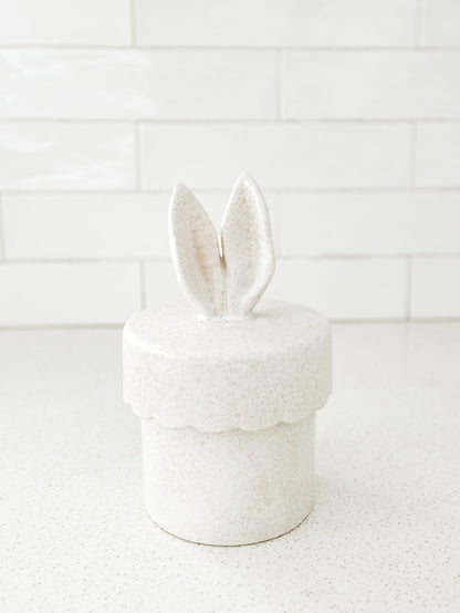 Bunny Top Canister - 4.5"x 7.5"