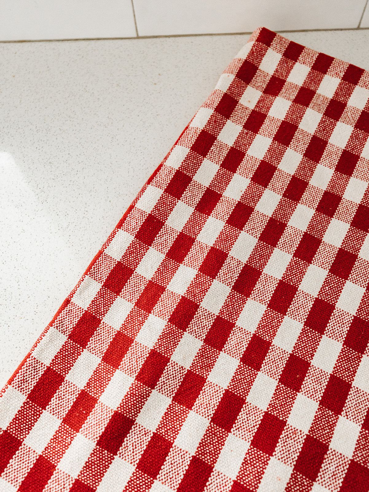 Red Gingham Throw - 40"x50"