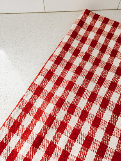 Red Gingham Throw - 40"x50"