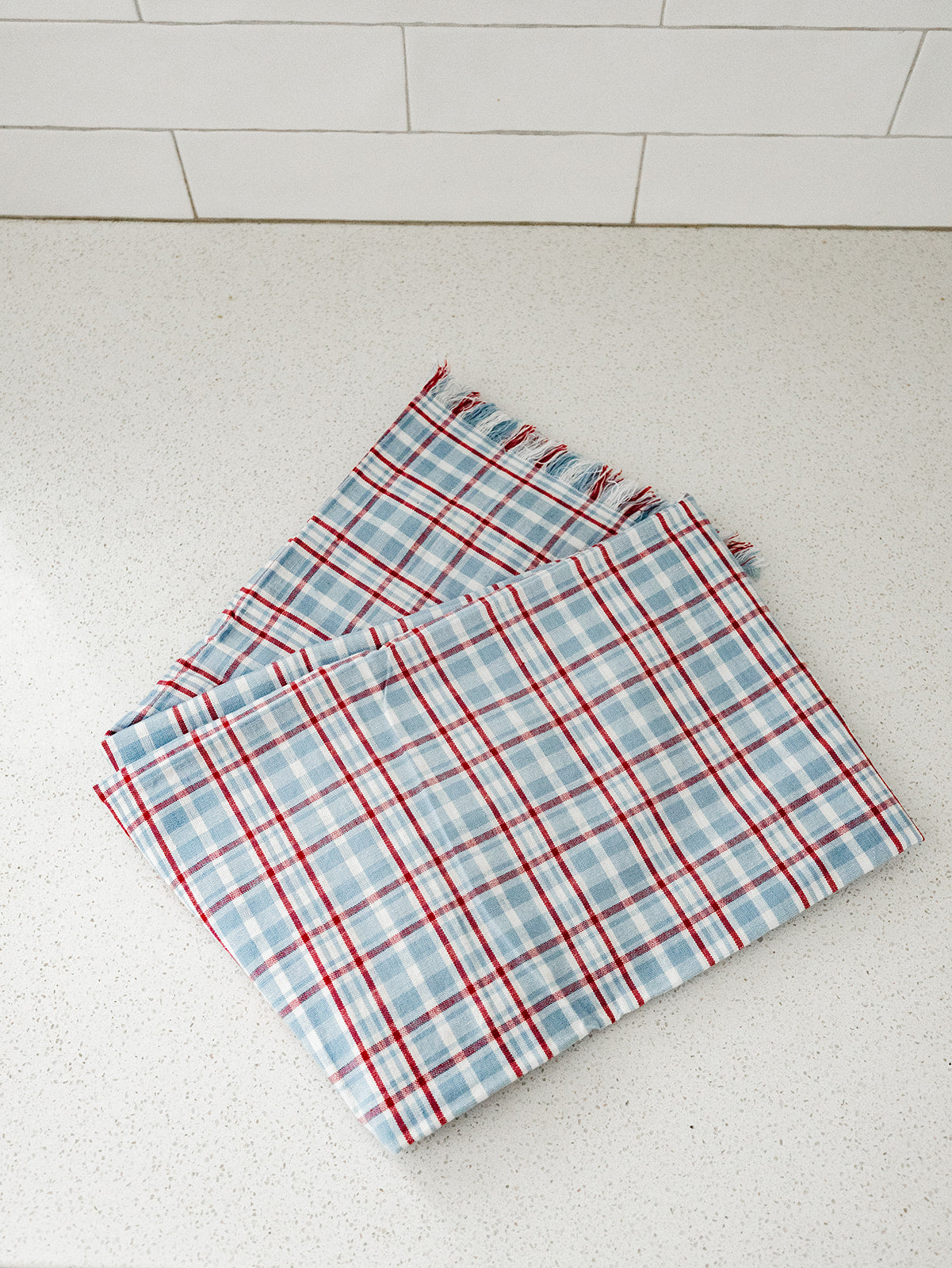 Plaid Table Scarf - 50"x 50"
