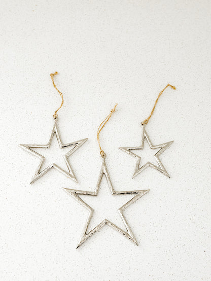 Metal Star - 3 Sizes - 2 Colors