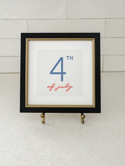 4th of July Framed Art - 2 Sizes
