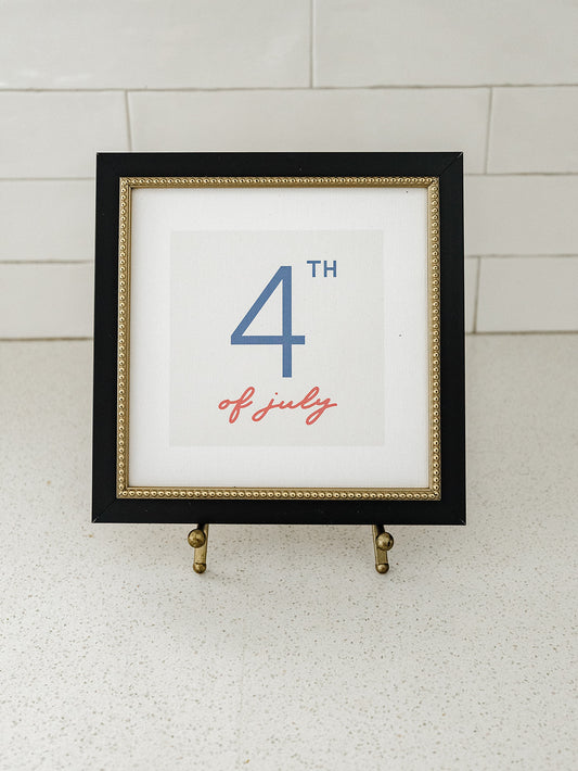 4th of July Framed Art - 2 Sizes