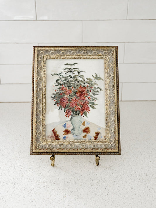Red Hydrangeas Framed Art - 2 Sizes